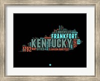 Framed Kentucky Word Cloud 1
