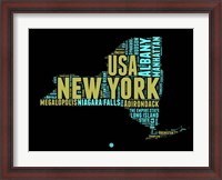 Framed New York Word Cloud 1