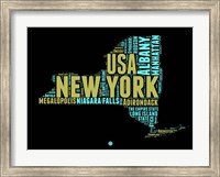 Framed New York Word Cloud 1