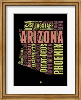 Framed Arizona Word Cloud 1