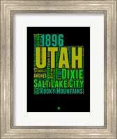 Framed Utah Word Cloud 1