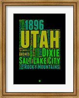 Framed Utah Word Cloud 1