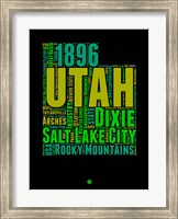 Framed Utah Word Cloud 1