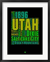 Framed Utah Word Cloud 1