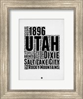 Framed Utah Word Cloud 2