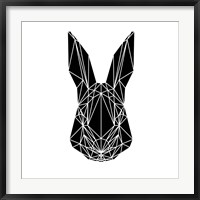 Framed Black Rabbit
