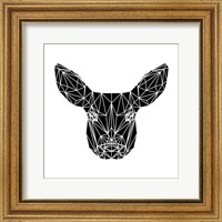 Framed Black Baby Deer
