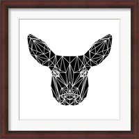 Framed Black Baby Deer