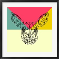 Framed Baby Deer Polygon