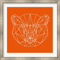 Framed Orange Bear Polygon