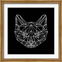 Framed Black Cat Polygon