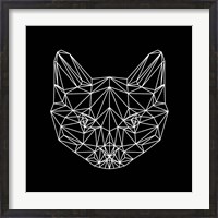 Framed Black Cat Polygon