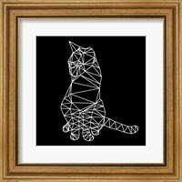 Framed Smart Cat Polygon
