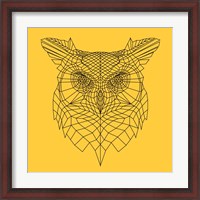 Framed Yellow Owl Mesh