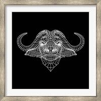 Framed Black Buffalo Mesh
