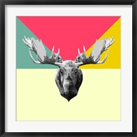 Framed Party Moose