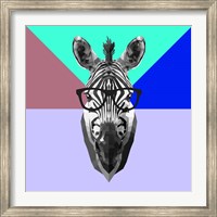 Framed Party Zebra in Glasses