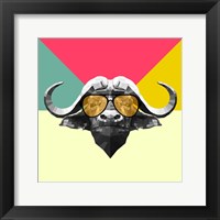 Framed Party Buffalo in Glasses