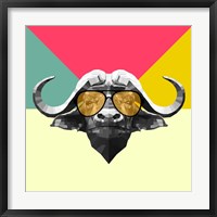 Framed Party Buffalo in Glasses