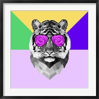 Framed Party Tiger in Glasses