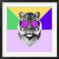 Framed Party Tiger in Glasses