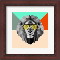 Framed Party Lion in Glasses