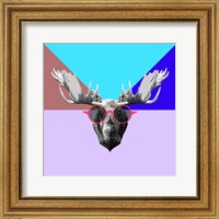 Framed Party Moose in Glasses