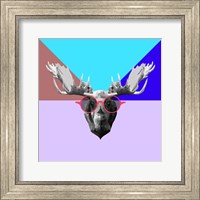 Framed Party Moose in Glasses