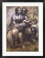 Framed Virgin and Child with St. Anne and Infant St. John the Baptist