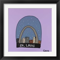 Framed St. Louis Snow Globe