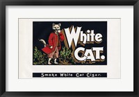 Framed White Cat