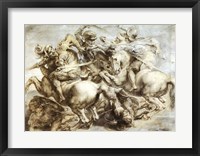 Framed Battle of Anghiari after Leonardo da Vinci