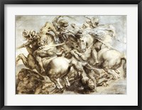 Framed Battle of Anghiari after Leonardo da Vinci