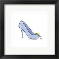 Framed Blue High Heel Shoe
