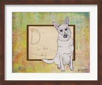 Framed D is For Dog