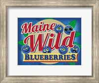 Framed Maine Wild Blueberries