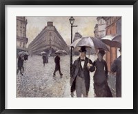 Framed Paris, A Rainy Day, 1877