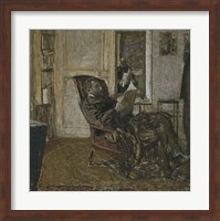 Framed Thadee Natanson, Ker-Xavier Roussel and Vuillard's Reflection in the Mirror, 1907-1908