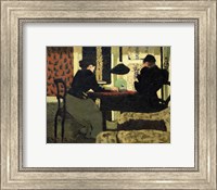 Framed Two Women Under a Lamp, 1892