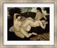 Framed After the Bath, Three Nymphs 1908