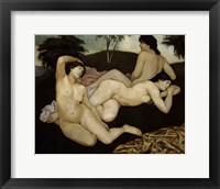 Framed After the Bath, Three Nymphs 1908