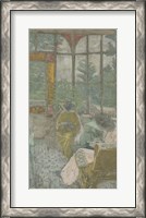 Framed Two Women Embroidering Under a Veranda, 1912