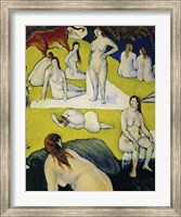Framed Female Bathers with Red Cow, 1877