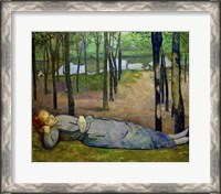 Framed Madeleine in the Bois d'Amour on the River Aven