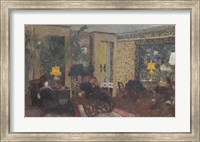 Framed Salon with Three Lamps, Rue Saint-Florentin, 1899