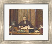 Framed Lucien Rosengart at his Desk 1930
