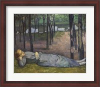 Framed Madeleine in the Bois d'Amour, 1888