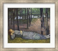 Framed Madeleine in the Bois d'Amour, 1888