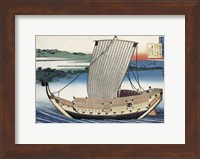 Framed Two Lovers in a Sailboat