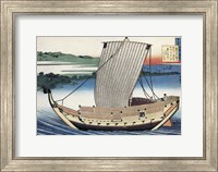 Framed Two Lovers in a Sailboat